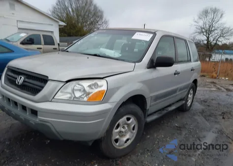 2004 Honda Pilot Lx from USA, damaged, VIN 2HKYF18164H586779